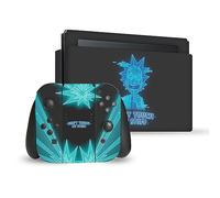 Head Case Designs Officially Licensed Rick And Morty Don't Touch My Stuff Graphics Vinyl Sticker Gaming Skin Decal Cover Compatible With Nintendo Switch Console & Dock & Joy-Con Controller Bundle