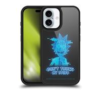 Head Case Designs Officially Licensed Rick And Morty Don't Touch My Stuff Season 5 Graphics Gel Armour Case [Military Grade Protection] Compatible With Apple iPhone 16