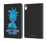 Head Case Designs Officially Licensed Rick And Morty Don't Touch My Stuff Season 5 Graphics Leather Wallet Case Compatible With Apple iPad 10.9 2022/2025
