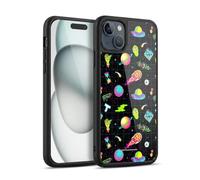 Head Case Designs Officially Licensed Rick And Morty Neon Pattern Season 3 Graphics Gel Armour Case [Military Grade Protection] Compatible With Apple iPhone 15 Plus