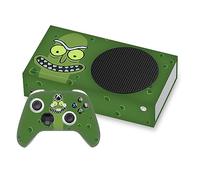 Head Case Designs Officially Licensed Rick And Morty Pickle Rick Graphics Vinyl Sticker Gaming Skin Decal Cover Compatible With Xbox Series S Console and Controller Bundle