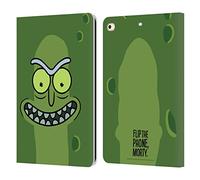 Head Case Designs Officially Licensed Rick And Morty Pickle Rick Season 3 Graphics Leather Wallet Case Compatible With Apple iPad 9.7 2017 / iPad 9.7 2018