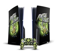 Head Case Designs Officially Licensed Rick And Morty Portal Boyz Graphics Vinyl Sticker Gaming Skin Decal Cover Compatible With Sony PlayStation 5 PS5 Slim Disc Edition Console & DualSense Controller