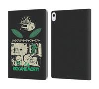 Head Case Designs Officially Licensed Rick And Morty Portals Duo Graphics Leather Wallet Case Compatible With Apple iPad Air 13 2024/2025