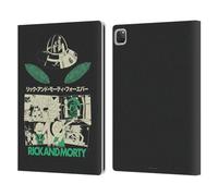 Head Case Designs Officially Licensed Rick And Morty Portals Duo Graphics Leather Wallet Case Compatible With Apple iPad Pro 12.9 2020/2021/2022