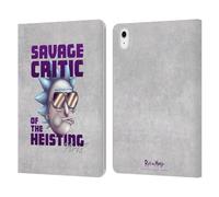 Head Case Designs Officially Licensed Rick And Morty Savage Critic Season 4 Graphics Leather Wallet Case Compatible With Apple iPad Air 11 2020/2022/2024/2025
