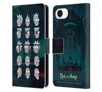 Head Case Designs Officially Licensed Rick And Morty Seal Team Ricks Season 3 Character Art Leather Wallet Case Compatible With Apple iPhone 16e