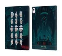 Head Case Designs Officially Licensed Rick And Morty Seal Team Ricks Season 3 Character Art Leather Wallet Case Compatible With Apple iPad Air 13 2024/2025
