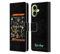 Head Case Designs Officially Licensed Rick And Morty Story Train Season 4 Graphics Leather Wallet Case Compatible With Apple iPhone 17