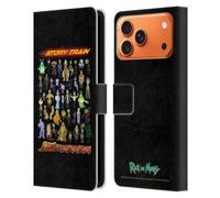 Head Case Designs Officially Licensed Rick And Morty Story Train Season 4 Graphics Leather Wallet Case Compatible With Apple iPhone 17 Pro Max