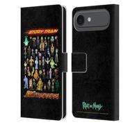 Head Case Designs Officially Licensed Rick And Morty Story Train Season 4 Graphics Leather Wallet Case Compatible With Apple iPhone 17 Air