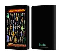 Head Case Designs Officially Licensed Rick And Morty Story Train Season 4 Graphics Leather Wallet Case Compatible With Amazon Kindle Paperwhite 6