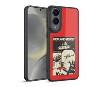 Head Case Designs Officially Licensed Rick And Morty The Space Cruiser Collage Duo Graphics Gel Armour Case [Military Grade Protection] Compatible With Samsung Galaxy S25 Edge