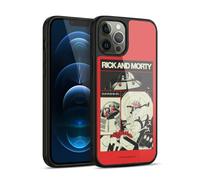 Head Case Designs Officially Licensed Rick And Morty The Space Cruiser Collage Duo Graphics Gel Armour Case [Military Grade Protection] Compatible With Apple iPhone 12 Pro Max
