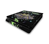 Head Case Designs Officially Licensed Rick And Morty The Space Cruiser Graphics Vinyl Sticker Gaming Skin Decal Cover Compatible With Sony PlayStation 4 PS4 Slim Console