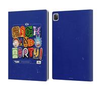 Head Case Designs Officially Licensed Rick And Morty Typography Duo Graphics Leather Wallet Case Compatible With Apple iPad Pro 12.9 2020/2021/2022