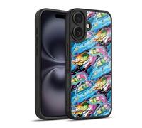 Head Case Designs Officially Licensed Rick And Morty Warp Pattern Season 5 Graphics Gel Armour Case [Military Grade Protection] Compatible With Apple iPhone 16
