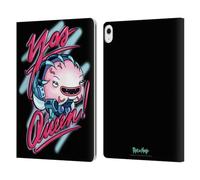 Head Case Designs Officially Licensed Rick And Morty Yas Queen! Season 5 Graphics Leather Wallet Case Compatible With Apple iPad Air 13 2024/2025