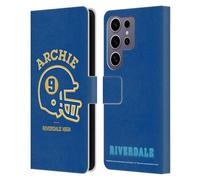 Head Case Designs Officially Licensed Riverdale Archie Football Helmet Graphic Art Leather Wallet Case Compatible with Samsung Galaxy S25 Ultra