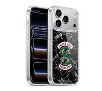 Head Case Designs Officially Licensed Riverdale Black And White Marble Logo South Side Serpents Gel Case [Military Grade Protection] Compatible with Apple iPhone 17 Pro and Compatible with MagSafe