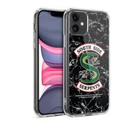 Head Case Designs Officially Licensed Riverdale Black And White Marble Logo South Side Serpents Gel Case [Military Grade Protection] Compatible with Apple iPhone 11 and Compatible with MagSafe