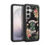 Head Case Designs Officially Licensed Riverdale Floral Print Logo South Side Serpents Ultra-Armoured Shockproof Case [Military Grade Protection] Compatible With Samsung Galaxy S26