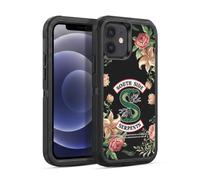 Head Case Designs Officially Licensed Riverdale Floral Print Logo South Side Serpents Ultra-Armoured Shockproof Case [Military Grade Protection] Compatible With Apple iPhone 12 / iPhone 12 Pro