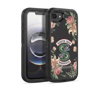 Head Case Designs Officially Licensed Riverdale Floral Print Logo South Side Serpents Ultra-Armoured Shockproof Case [Military Grade Protection] Compatible With Apple iPhone 16e / iPhone 17e