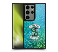 Head Case Designs Officially Licensed Riverdale Glitter Print Logo South Side Serpents Gel Armour Case [Military Grade Protection] Compatible With Samsung Galaxy S24 Ultra 5G