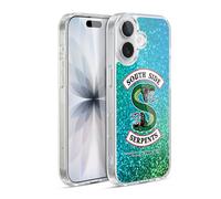 Head Case Designs Officially Licensed Riverdale Glitter Print Logo South Side Serpents Gel Case [Military Grade Protection] Compatible with Apple iPhone 17 and Compatible with MagSafe