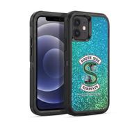 Head Case Designs Officially Licensed Riverdale Glitter Print Logo South Side Serpents Ultra-Armoured Shockproof Case [Military Grade Protection] Compatible With Apple iPhone 12 / iPhone 12 Pro