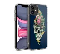 Head Case Designs Officially Licensed Riza Peker Life And Death Skulls 9 Gel Case [Military Grade Protection] Compatible with Apple iPhone 11 and Compatible with MagSafe
