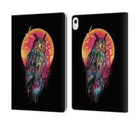 Head Case Designs Officially Licensed Riza Peker Midnight Owl Animal Abstract Leather Wallet Case Compatible With Apple iPad Air 13 2024/2025