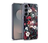 Head Case Designs Officially Licensed Riza Peker Skeletal Bloom Skulls 9 Gel Case [Military Grade Protection] Compatible with Samsung Galaxy S25 and Compatible with MagSafe