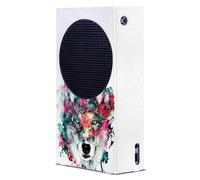Head Case Designs Officially Licensed Riza Peker Wolf Art Mix Game Console Wrap Case Cover Compatible With Xbox Series S Console