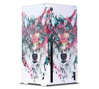 Head Case Designs Officially Licensed Riza Peker Wolf Art Mix Game Console Wrap Case Cover Compatible With Xbox Series X