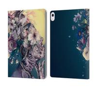Head Case Designs Officially Licensed Riza Peker Yellow Moon Surreal Leather Wallet Case Compatible With Apple iPad Air 13 2024/2025