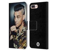 Head Case Designs Officially Licensed Robbie Williams Love Tattoo Calendar Leather Wallet Case Compatible With Apple iPhone 7 Plus/iPhone 8 Plus