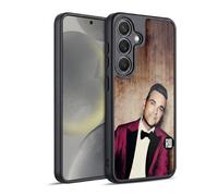 Head Case Designs Officially Licensed Robbie Williams Magenta Tux Calendar Gel Armour Case [Military Grade Protection] Compatible With Samsung Galaxy S24 5G