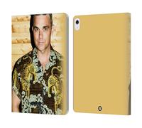 Head Case Designs Officially Licensed Robbie Williams Tiger Print Shirt Calendar Leather Wallet Case Compatible With Apple iPad Air 13 2024/2025