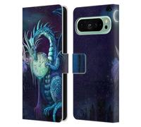 Head Case Designs Officially Licensed Rose Khan Blue Time Mythic Scale Series Leather Wallet Case Compatible With Google Pixel 9 Pro XL