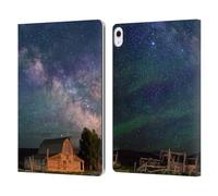 Head Case Designs Officially Licensed Royce Bair Grand Teton Barn Nightscapes Leather Wallet Case Compatible With Apple iPad Air 13 2024/2025