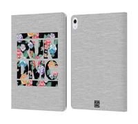 Head Case Designs Officially Licensed Run-D.M.C. Floral Key Art Leather Wallet Case Compatible With Apple iPad Air 13 2024/2025