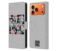 Head Case Designs Officially Licensed Run-D.M.C. Floral Key Art Leather Wallet Case Compatible With Apple iPhone 17 Pro Max