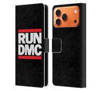 Head Case Designs Officially Licensed Run-D.M.C. Logo Key Art Leather Wallet Case Compatible With Apple iPhone 17 Pro Max