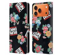Head Case Designs Officially Licensed Run-D.M.C. Pattern Key Art Leather Wallet Case Compatible With Apple iPhone 17 Pro Max