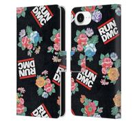 Head Case Designs Officially Licensed Run-D.M.C. Pattern Key Art Leather Wallet Case Compatible With Apple iPhone 16e