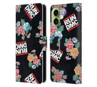 Head Case Designs Officially Licensed Run-D.M.C. Pattern Key Art Leather Wallet Case Compatible With Apple iPhone 17