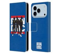 Head Case Designs Officially Licensed Run-D.M.C. Silhouette Key Art Leather Wallet Case Compatible With Apple iPhone 17 Pro