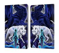Head Case Designs Officially Licensed Ruth Thompson Alpha Blade & Fantasy Wolf Dragons with Swords Leather Wallet Case Compatible With Apple iPad Pro 11 2020/2021 / 2022